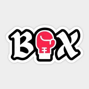 Box Boxing Glove Martial Arts Sport Sticker